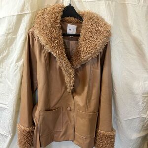 Lelia collection faux leather jacket.  Like new.  Size medium